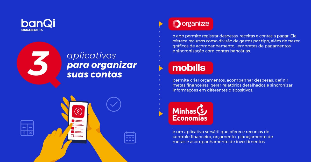 Aplicativos para ajudar a organizar o orçamento